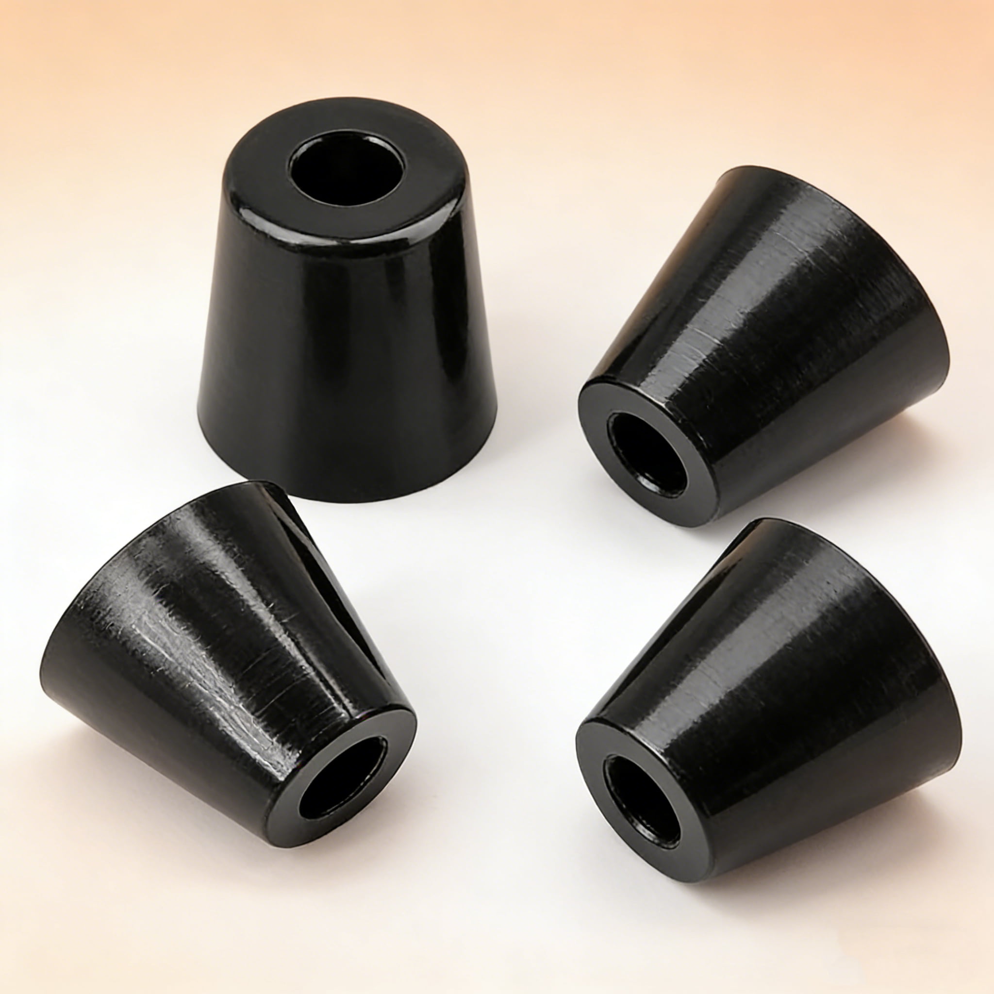 Anti-Vibration Rubber Feet Pads – Non-Slip Shock Absorbing Isolation Mounts with Metal Core for Machinery, Chassis, Furniture