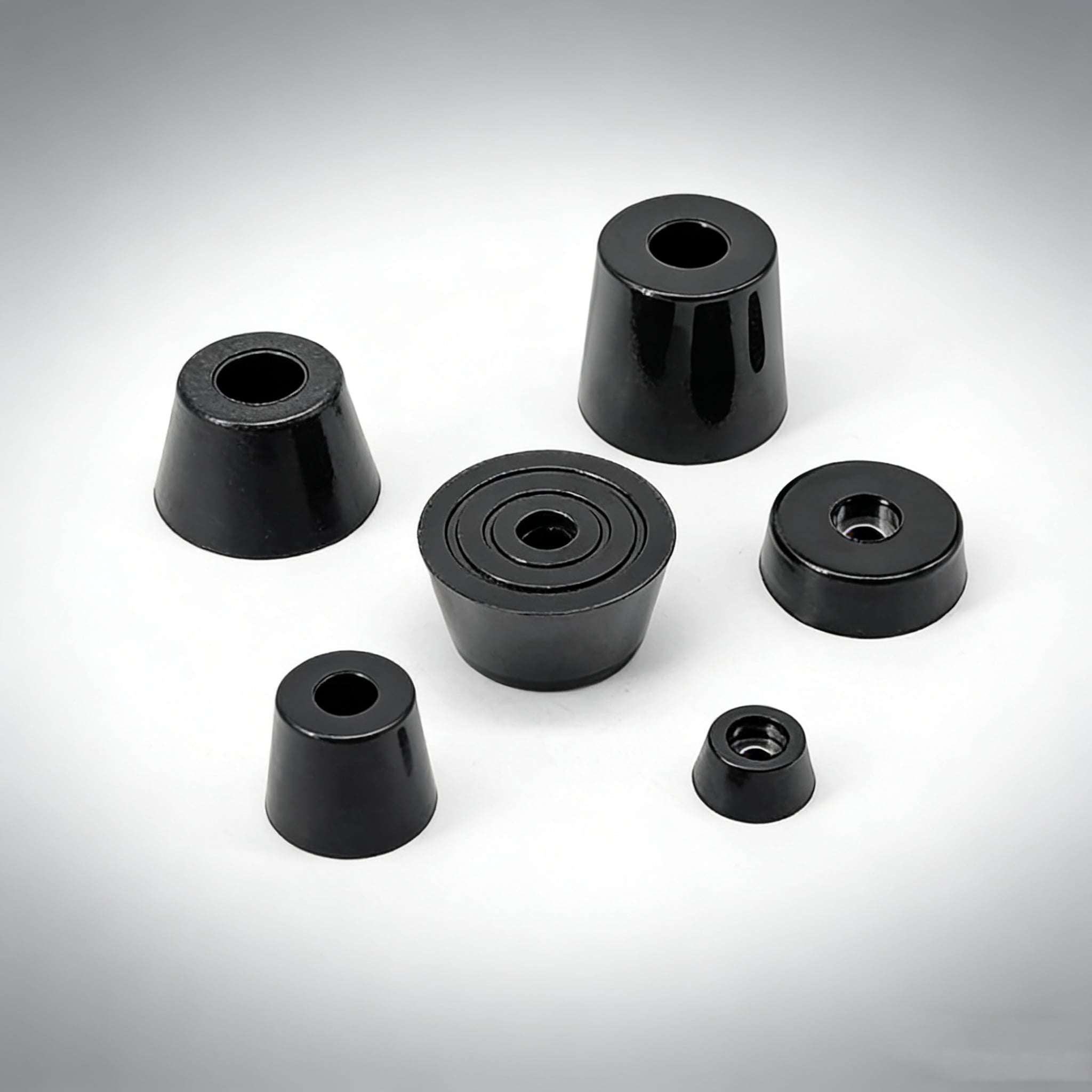 Anti-Vibration Rubber Feet Pads – Non-Slip Shock Absorbing Isolation Mounts with Metal Core for Machinery, Chassis, Furniture