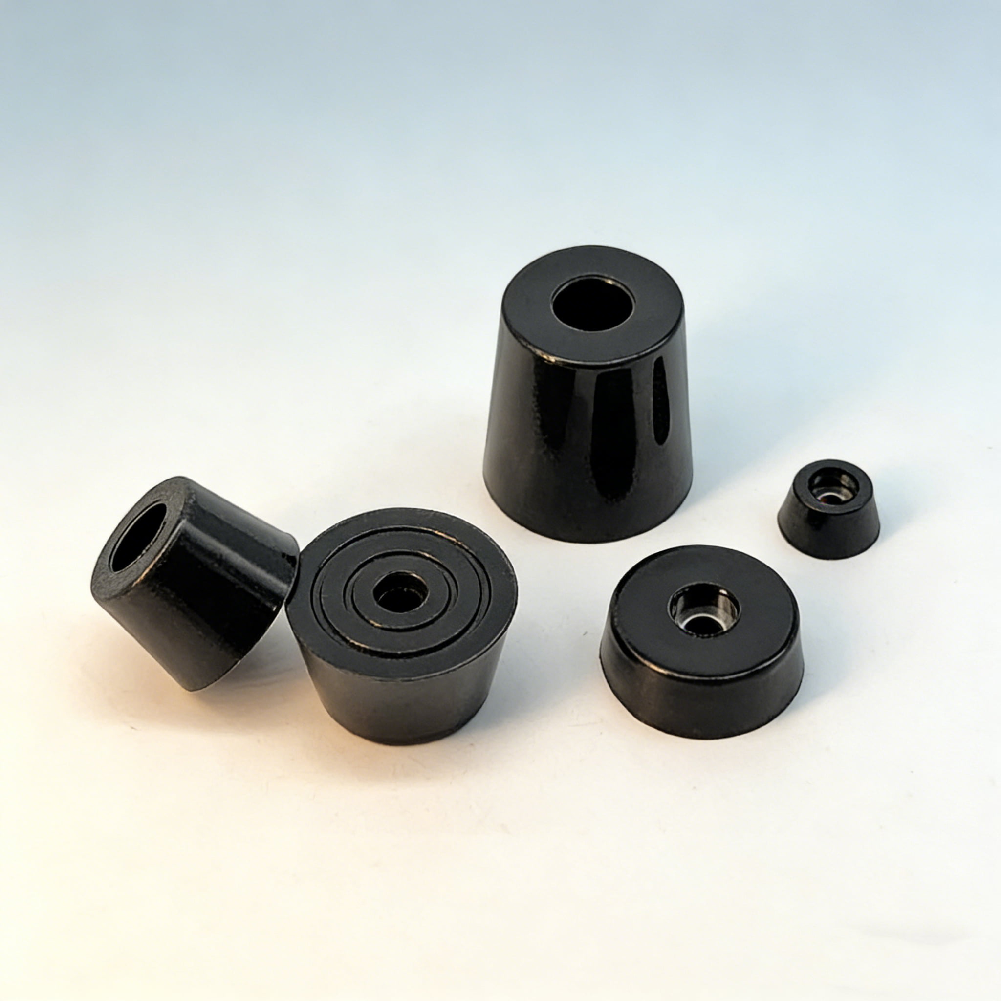 Anti-Vibration Rubber Feet Pads – Non-Slip Shock Absorbing Isolation Mounts with Metal Core for Machinery, Chassis, Furniture