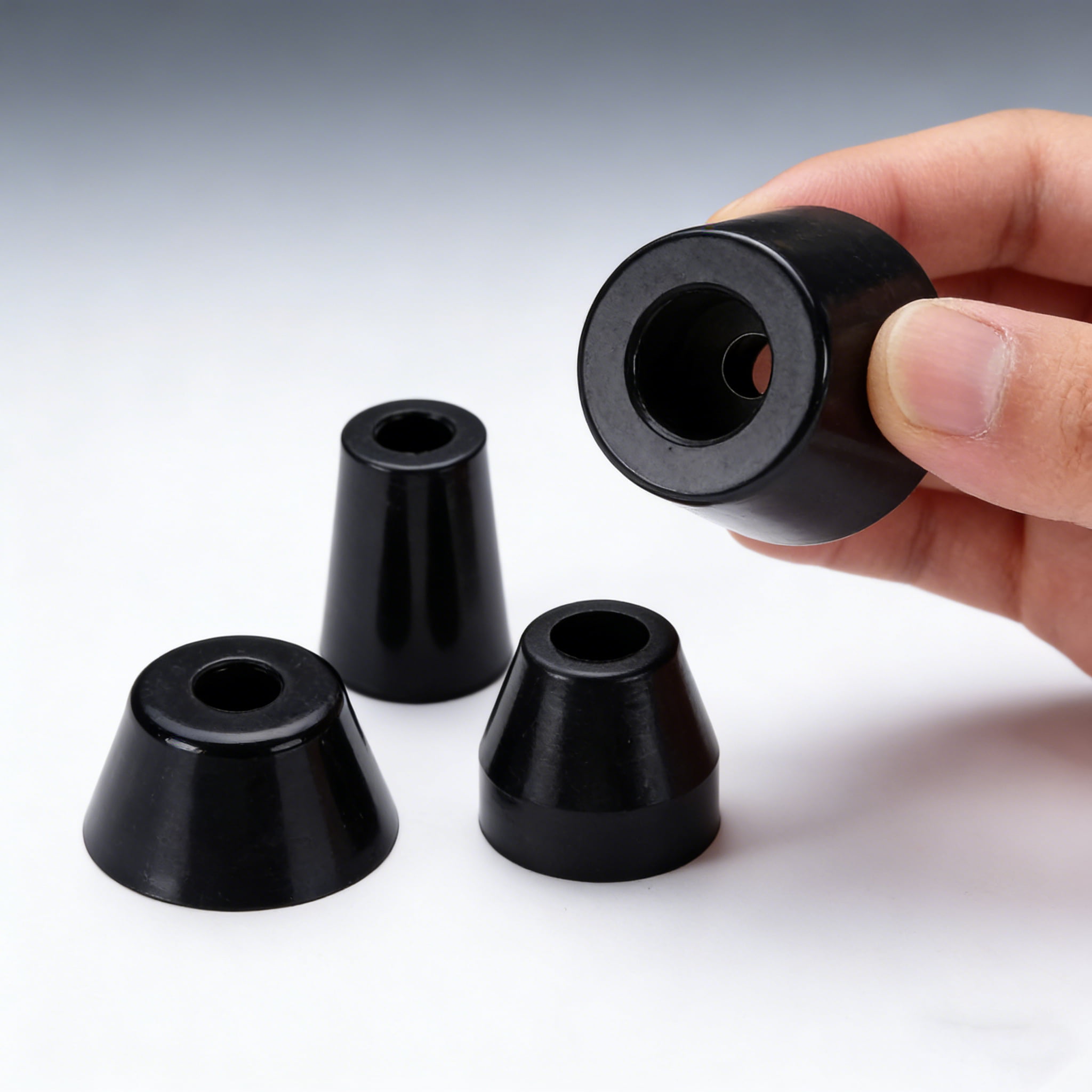 Anti-Vibration Rubber Feet Pads – Non-Slip Shock Absorbing Isolation Mounts with Metal Core for Machinery, Chassis, Furniture