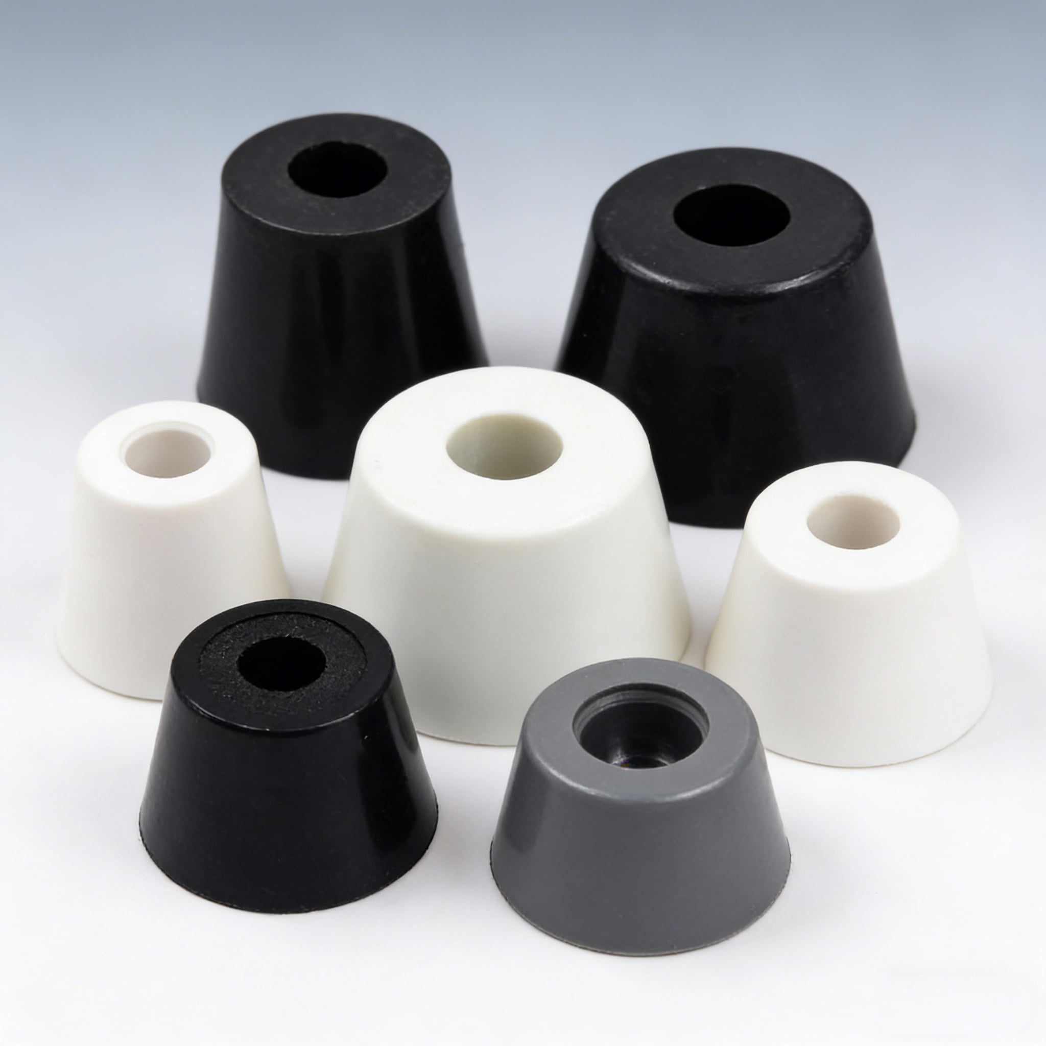 Anti-Vibration Rubber Feet Pads – Non-Slip Shock Absorbing Isolation Mounts with Metal Core for Machinery, Chassis, Furniture