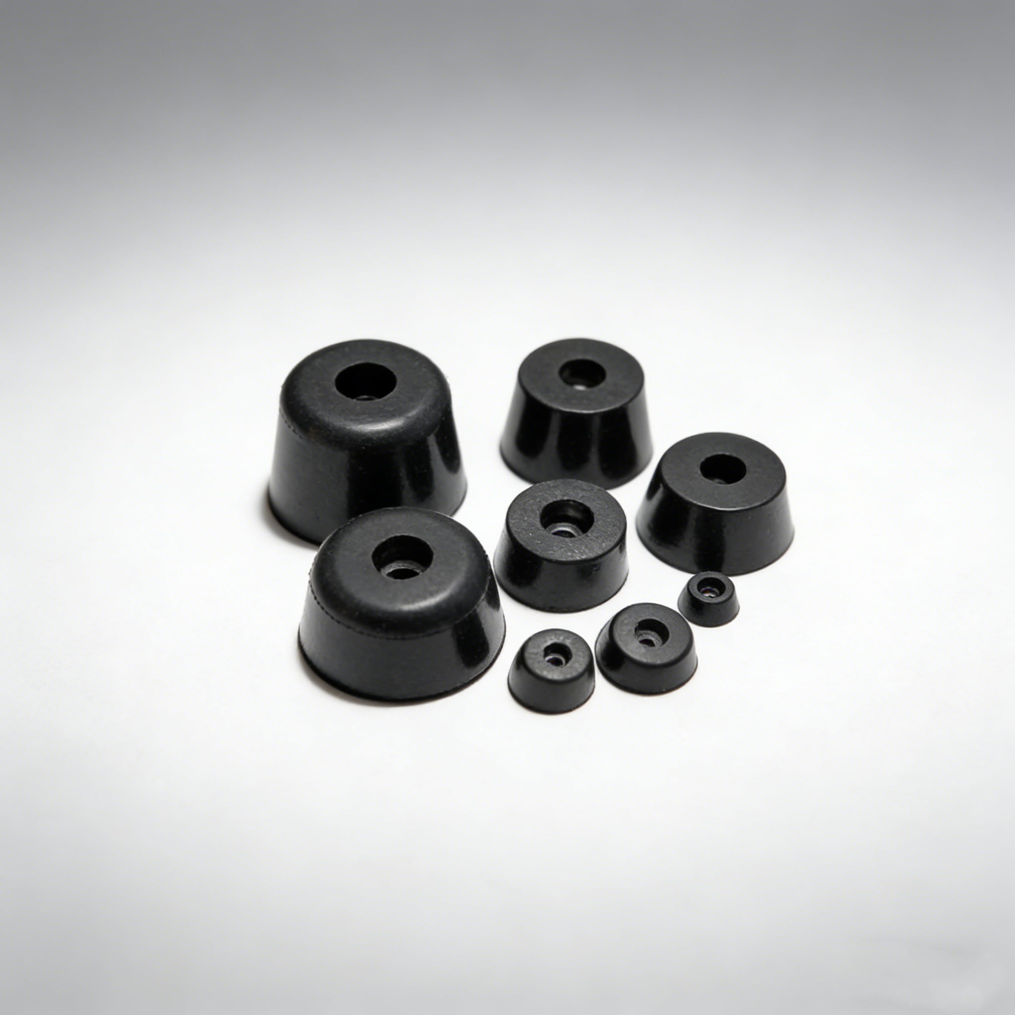 Anti-Vibration Rubber Feet Pads – Non-Slip Shock Absorbing Isolation Mounts with Metal Core for Machinery, Chassis, Furniture