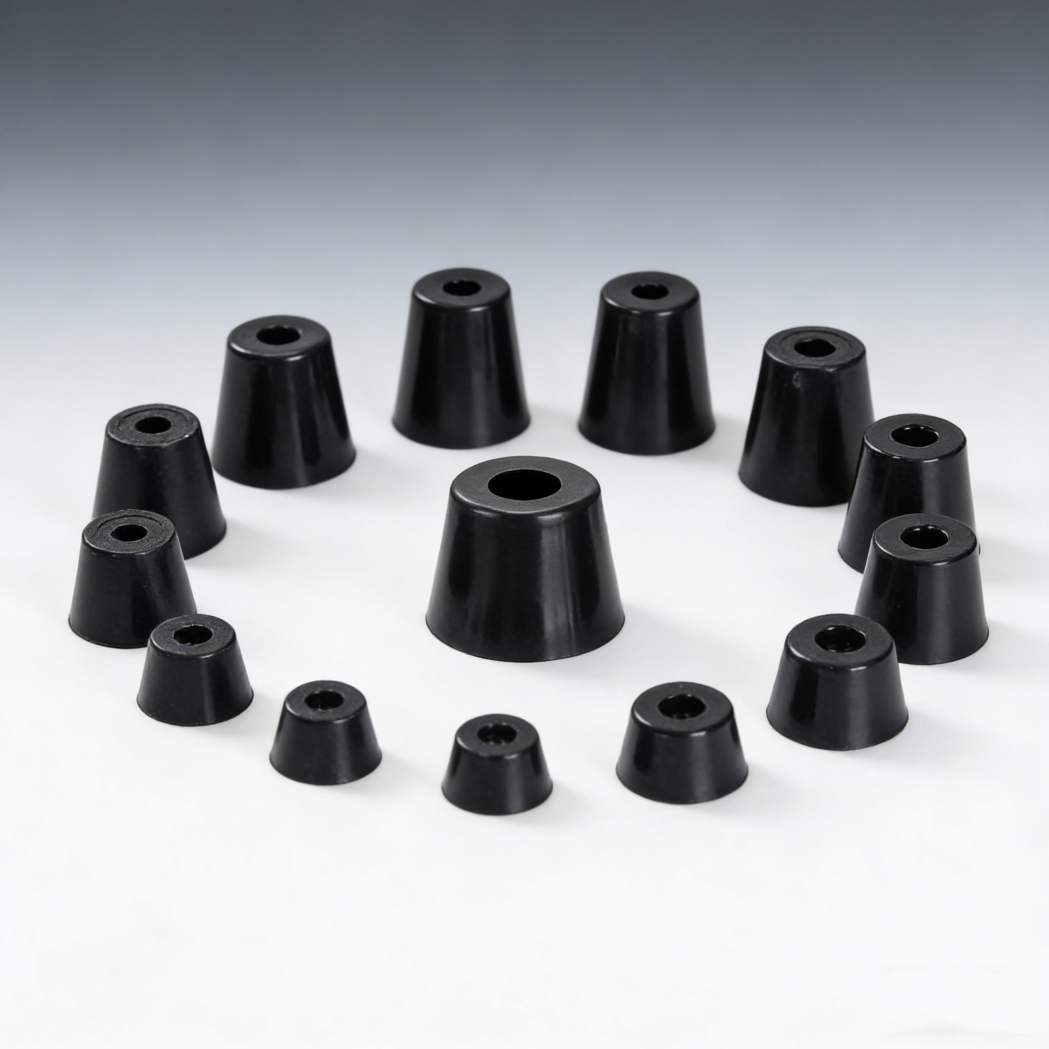 Anti-Vibration Rubber Feet Pads – Non-Slip Shock Absorbing Isolation Mounts with Metal Core for Machinery, Chassis, Furniture