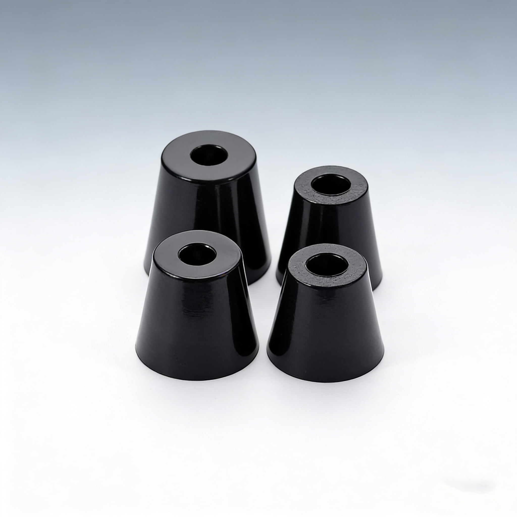 Anti-Vibration Rubber Feet Pads – Non-Slip Shock Absorbing Isolation Mounts with Metal Core for Machinery, Chassis, Furniture