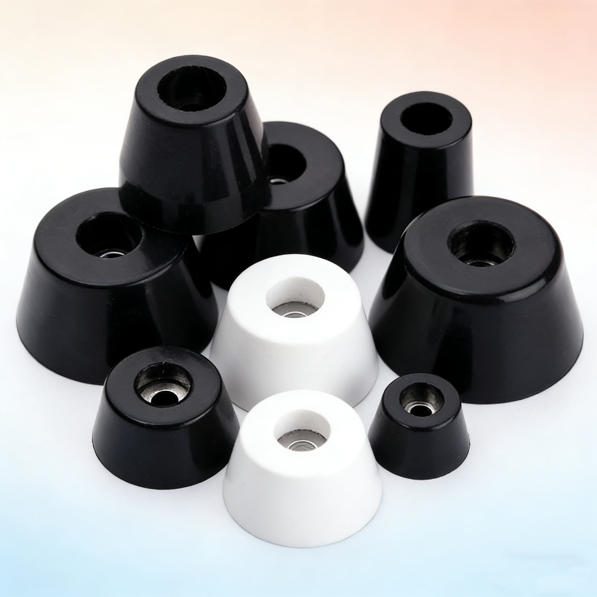 Anti-Vibration Rubber Feet Pads – Non-Slip Shock Absorbing Isolation Mounts with Metal Core for Machinery, Chassis, Furniture