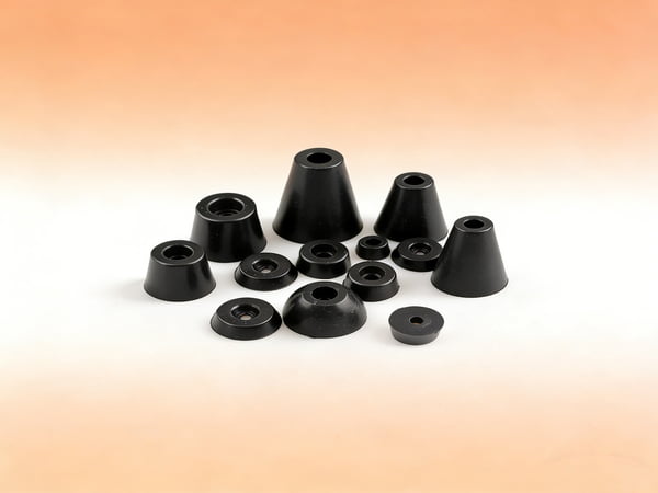 Vibration isolation mounts reducing equipment noise