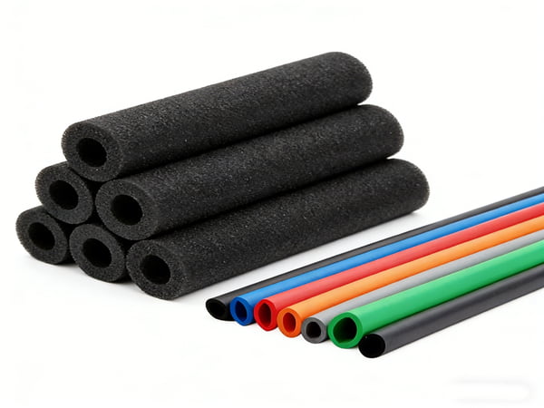 Factory Supply NBR PVC Rubber Foam Pipe Insulation Tube Elastomeric Thermal Insulation Foam Pipe for Industrial Equipment and Pipeline Protection