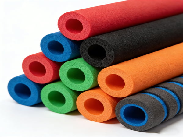 Factory Supply NBR PVC Rubber Foam Pipe Insulation Tube Elastomeric Thermal Insulation Foam Pipe for Industrial Equipment and Pipeline Protection