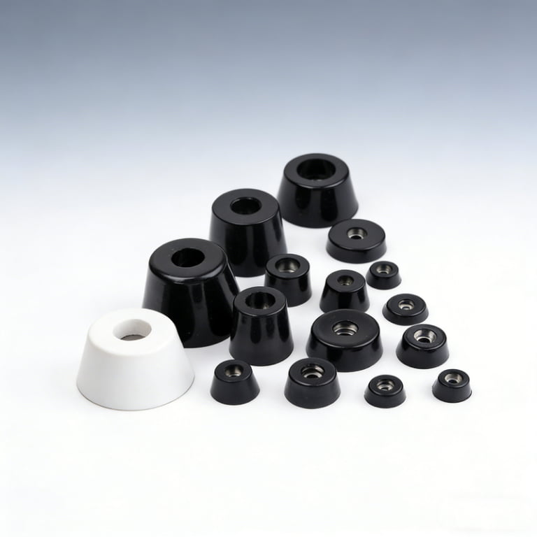 Why are rubbers used as vibration absorbers?