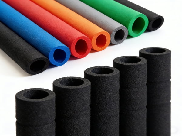 Factory Supply NBR PVC Rubber Foam Pipe Insulation Tube Elastomeric Thermal Insulation Foam Pipe for Industrial Equipment and Pipeline Protection