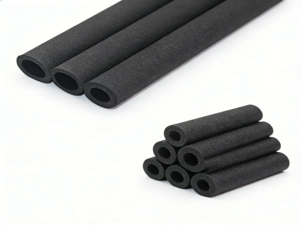 Factory Supply NBR PVC Rubber Foam Pipe Insulation Tube Elastomeric Thermal Insulation Foam Pipe for Industrial Equipment and Pipeline Protection