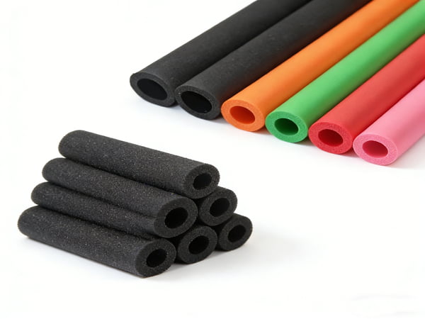 Factory Supply NBR PVC Rubber Foam Pipe Insulation Tube Elastomeric Thermal Insulation Foam Pipe for Industrial Equipment and Pipeline Protection