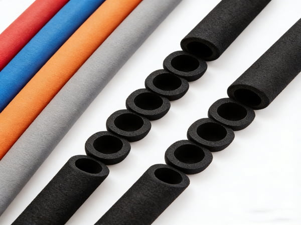 Factory Supply NBR PVC Rubber Foam Pipe Insulation Tube Elastomeric Thermal Insulation Foam Pipe for Industrial Equipment and Pipeline Protection