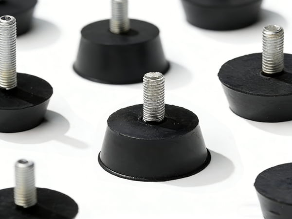 High-Quality Black Anti-Vibration Rubber Feet Pads with Screws – Non-Slip Shock Absorbing Isolation Mounts for Machinery, Chassis, and Furniture – PVC Design
