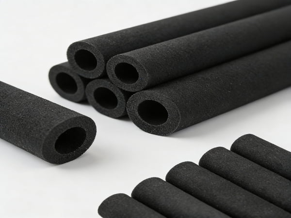 Matte NBR PVC Rubber Foam Pipe Insulation Tube – Anti-Slip Surface for Tools, Sports Equipment & Industrial Pipelines