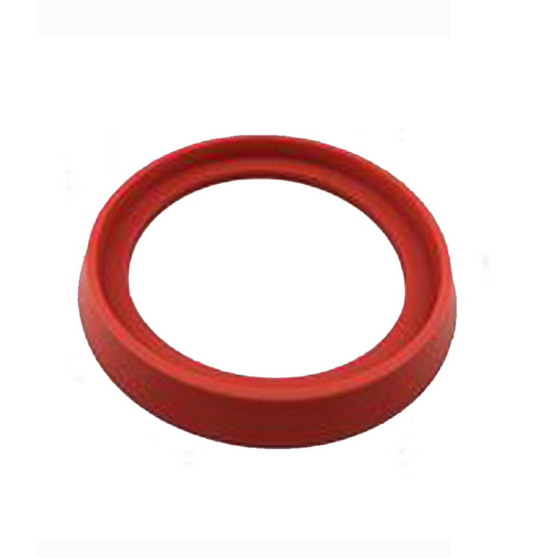 Red rubber ring gasket cross-section