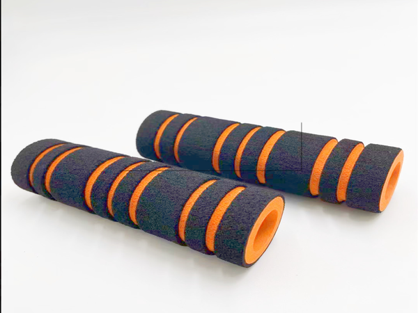 Textured NBR PVC Rubber Foam Pipe Tube – Anti-Slip Wave Pattern Grip Foam Sleeve for Tools, Fitness Equipment & Industrial Handles