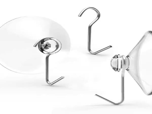 High-Quality Suction Cup with Hook – Metal or Eco-Friendly PVC Hook, Strong Vacuum Adhesion for Glass & Tile, Durable & Aging-Resistant
