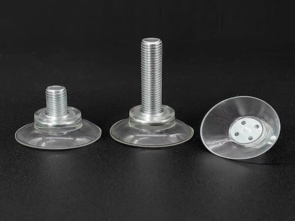 High-Quality White Transparent Suction Cup with Screw – Eco-Friendly PVC, Strong Vacuum Adhesion for Glass & Tile, Durable & Aging-Resistant