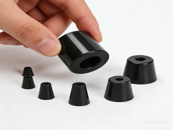 Conical Rubber Feet Pads – Anti-Vibration Tapered Rubber Mounts for Equipment & Cabinets