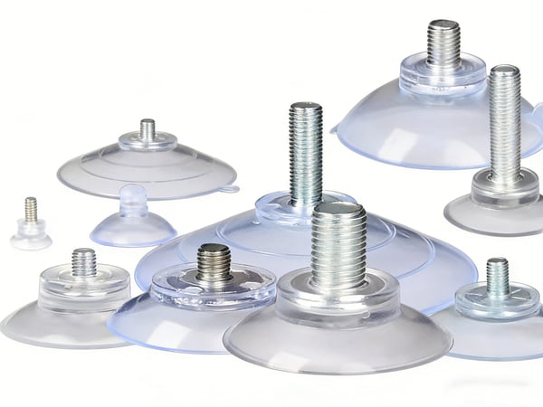 High-Quality White Transparent Suction Cup with Screw – Eco-Friendly PVC, Strong Vacuum Adhesion for Glass & Tile, Durable & Aging-Resistant