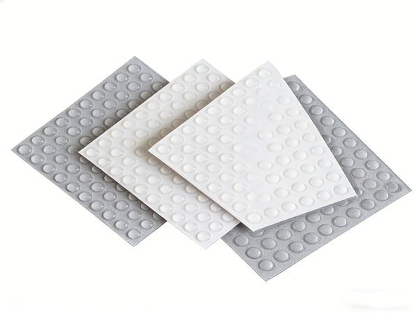 High-Quality Transparent Anti-Vibration Rubber Feet Pads – Non-Slip Shock Absorbing Isolation Mounts for Machinery, Chassis, and Furniture – White PVC Design