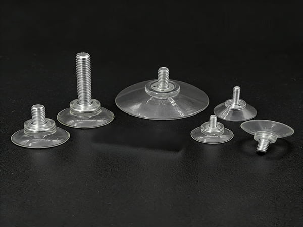 High-Quality White Transparent Suction Cup with Screw – Eco-Friendly PVC, Strong Vacuum Adhesion for Glass & Tile, Durable & Aging-Resistant