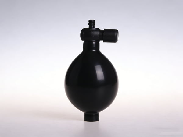 Hand Squeeze Rubber Bulb Pump with Side Press Release Valve – Quick Deflation Inflation Bulb for Blood Pressure Monitor, Medical, Laboratory & Industrial Equipment