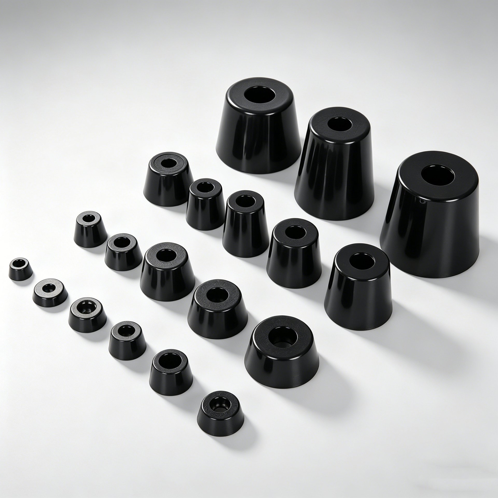 Durable & Quiet Anti-Slip Vibration Absorber Pads Custom EPDM & Silicone Rubber Feet for Furniture/Machinery