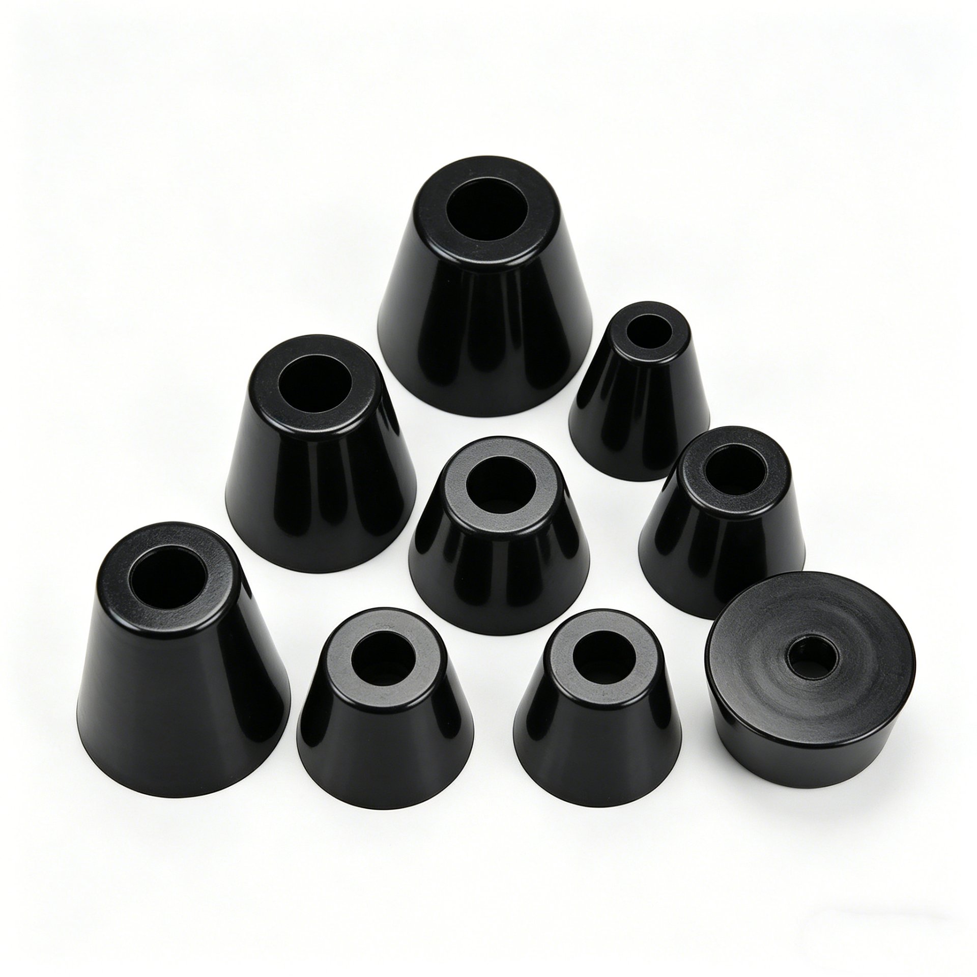 Manufacturing process control for rubber mounts