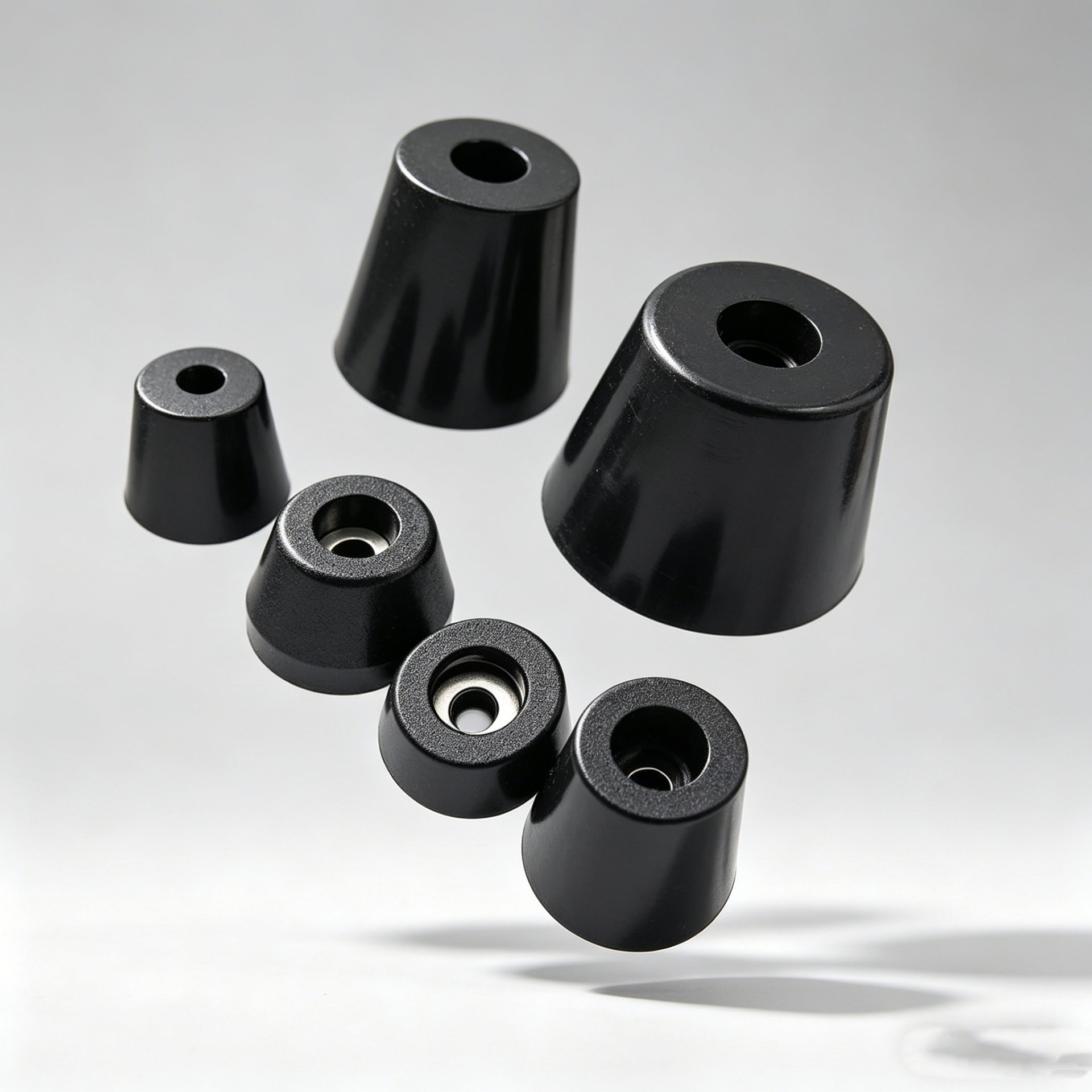 Durable & Quiet Anti-Slip Vibration Absorber Pads Custom EPDM & Silicone Rubber Feet for Furniture/Machinery