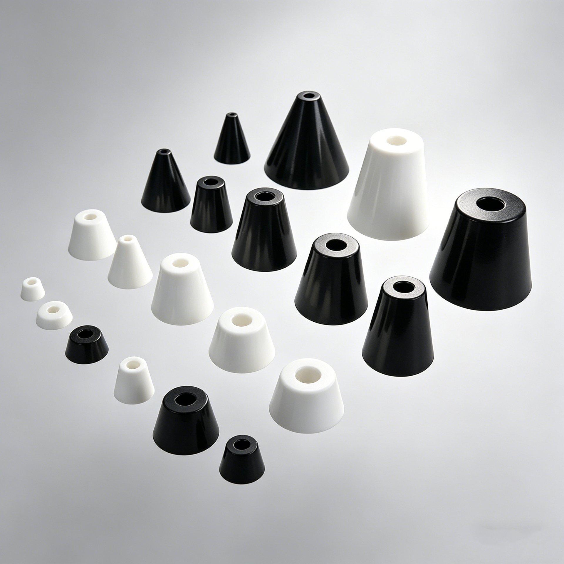 OEM ODM Custom Molded Rubber Product Shock Absorption Round Rubber Foot Pad Stable Rubber Feet for Heightening Machine Feet