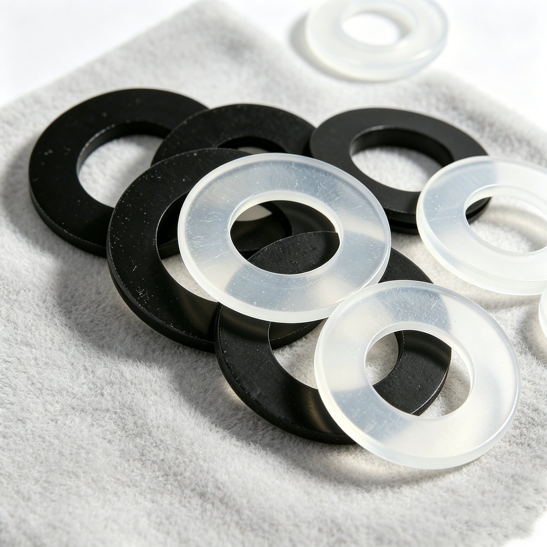 Different rubber materials comparison