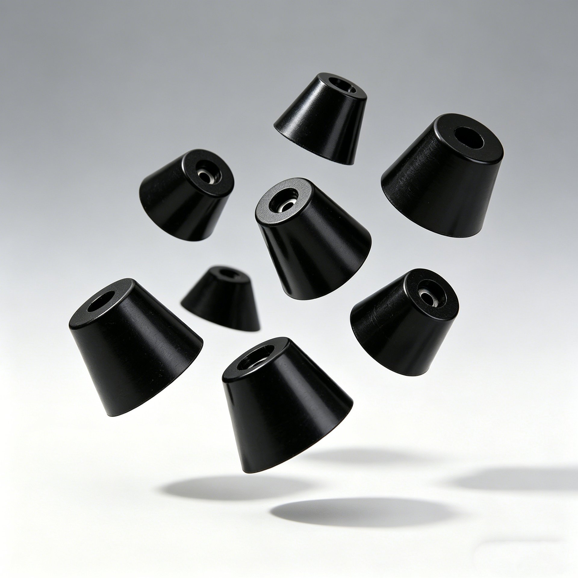 Factory Supply 20*16*10.5mm Rubber Foot Pad Machine Foot Height Damping Instrument Machine Screw Feet Pads