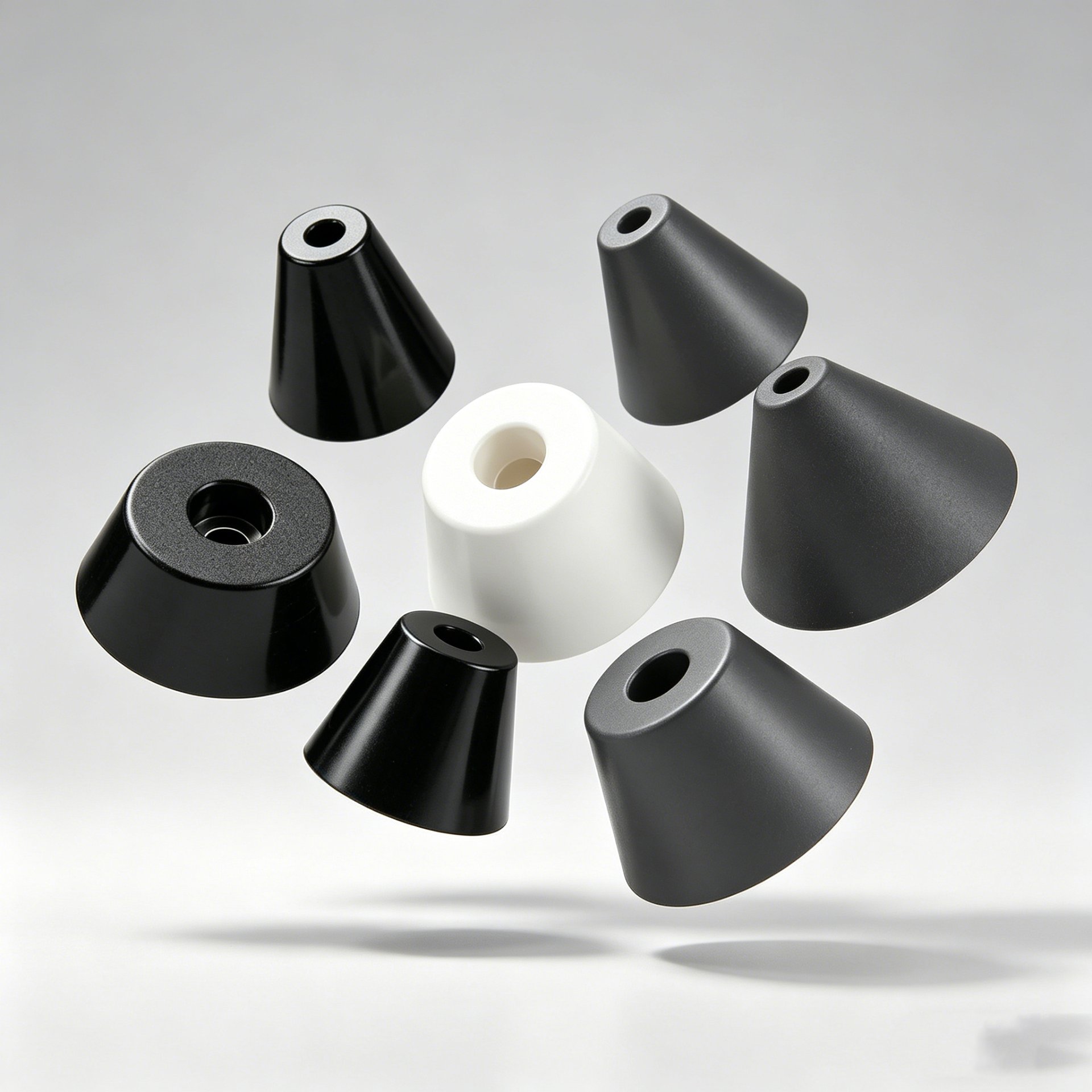 Factory Supply 20*16*10.5mm Rubber Foot Pad Machine Foot Height Damping Instrument Machine Screw Feet Pads