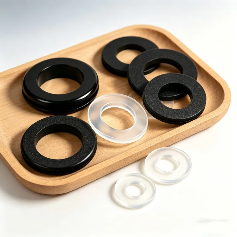A wooden tray with compartments placed on a light surface, showing natural texture and design.