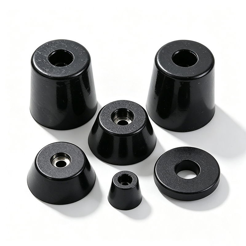 Different mounting methods for rubber feet Various rubber foot mounting styles