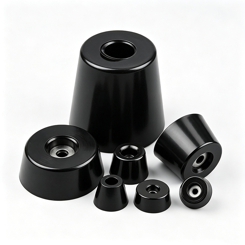 Professional rubber foot selection and testing Rubber foot selection process
